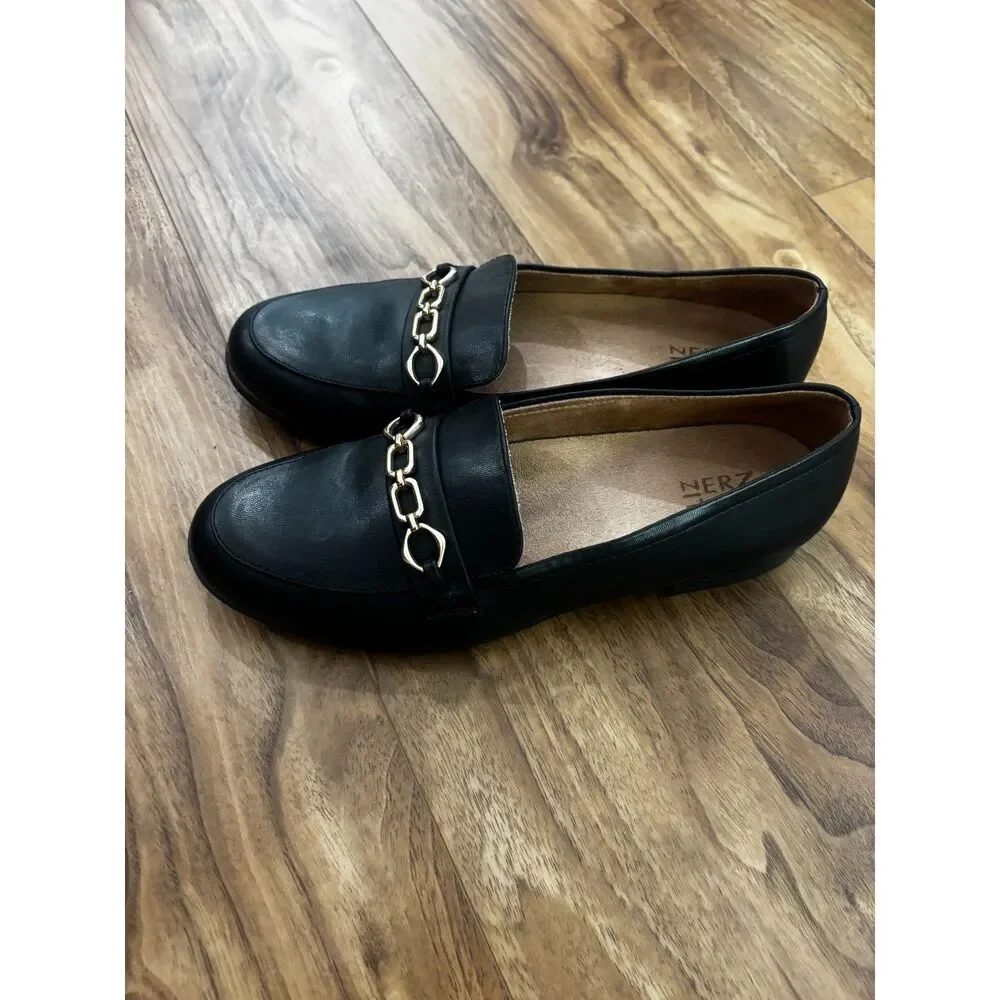 Naturalizer Mariana Slip On Loafers Chain Detail Women’s Size 10